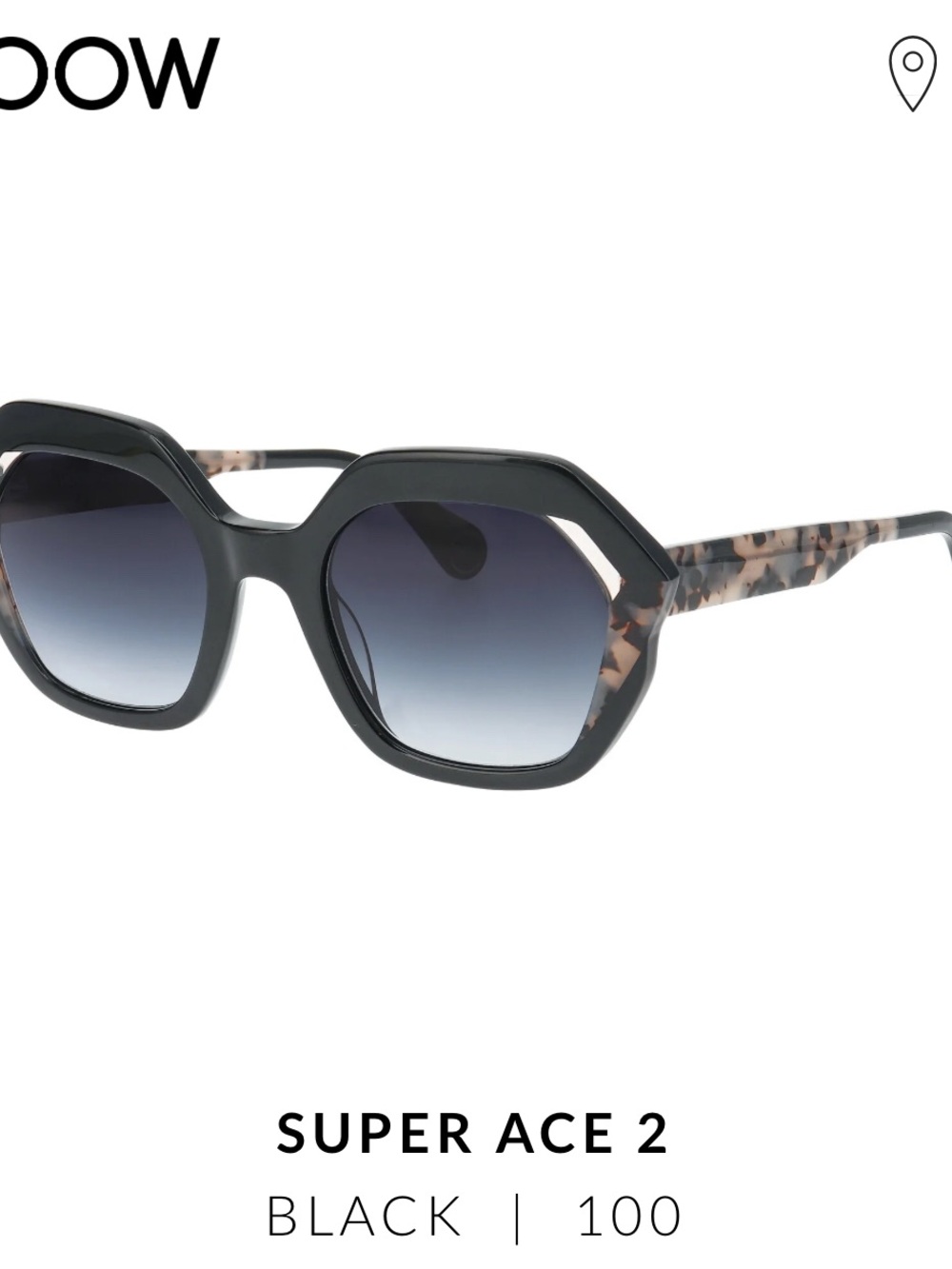 Woow Super Ace 2 Black Sunglasses